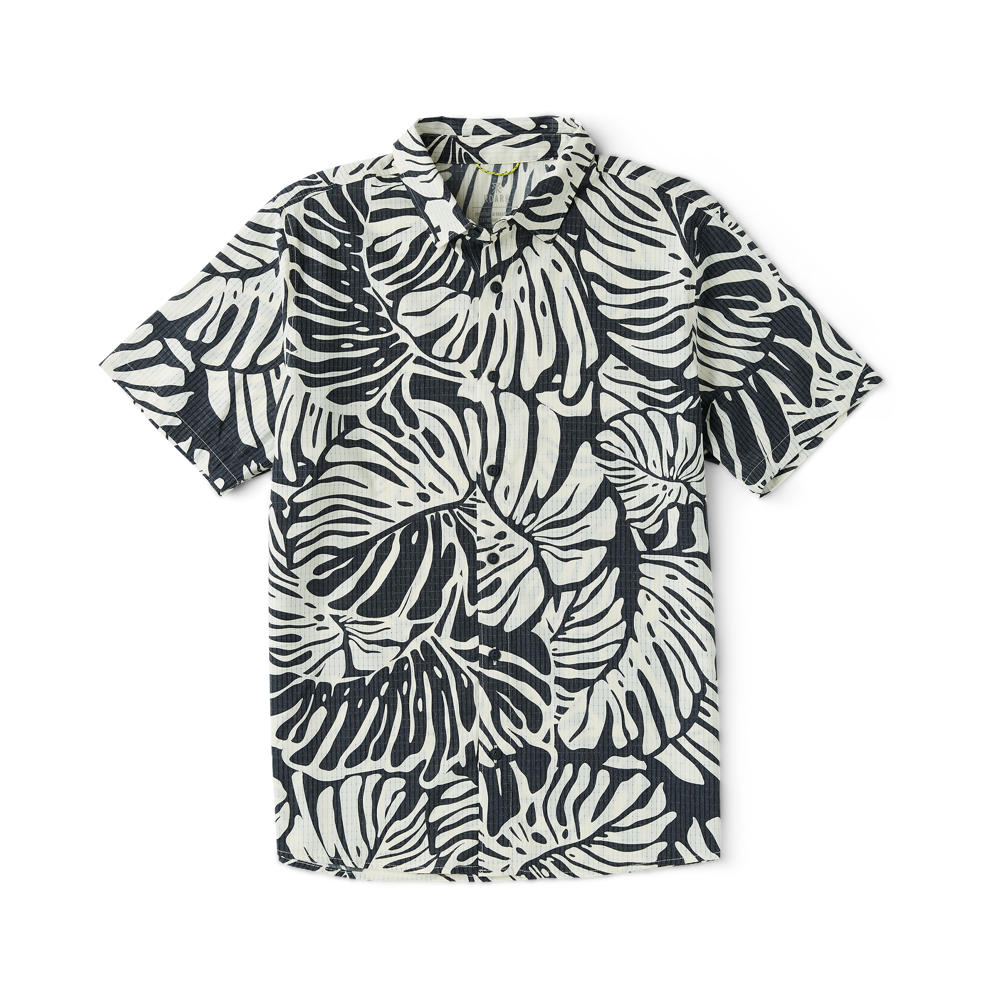Bless Up Atmungsaktives Stretch-Shirt - Schwarz Monstera (Deutsche Ausgabe)