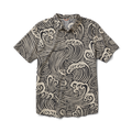 Bless Up Atmungsaktives Stretch-Shirt - Schwarz Wave