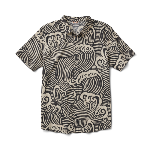 Bless Up Atmungsaktives Stretch-Shirt - Schwarz Wave