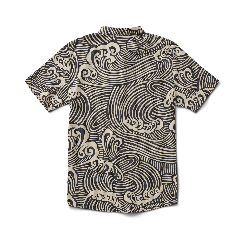 Bless Up Atmungsaktives Stretch-Shirt - Schwarz Wave
