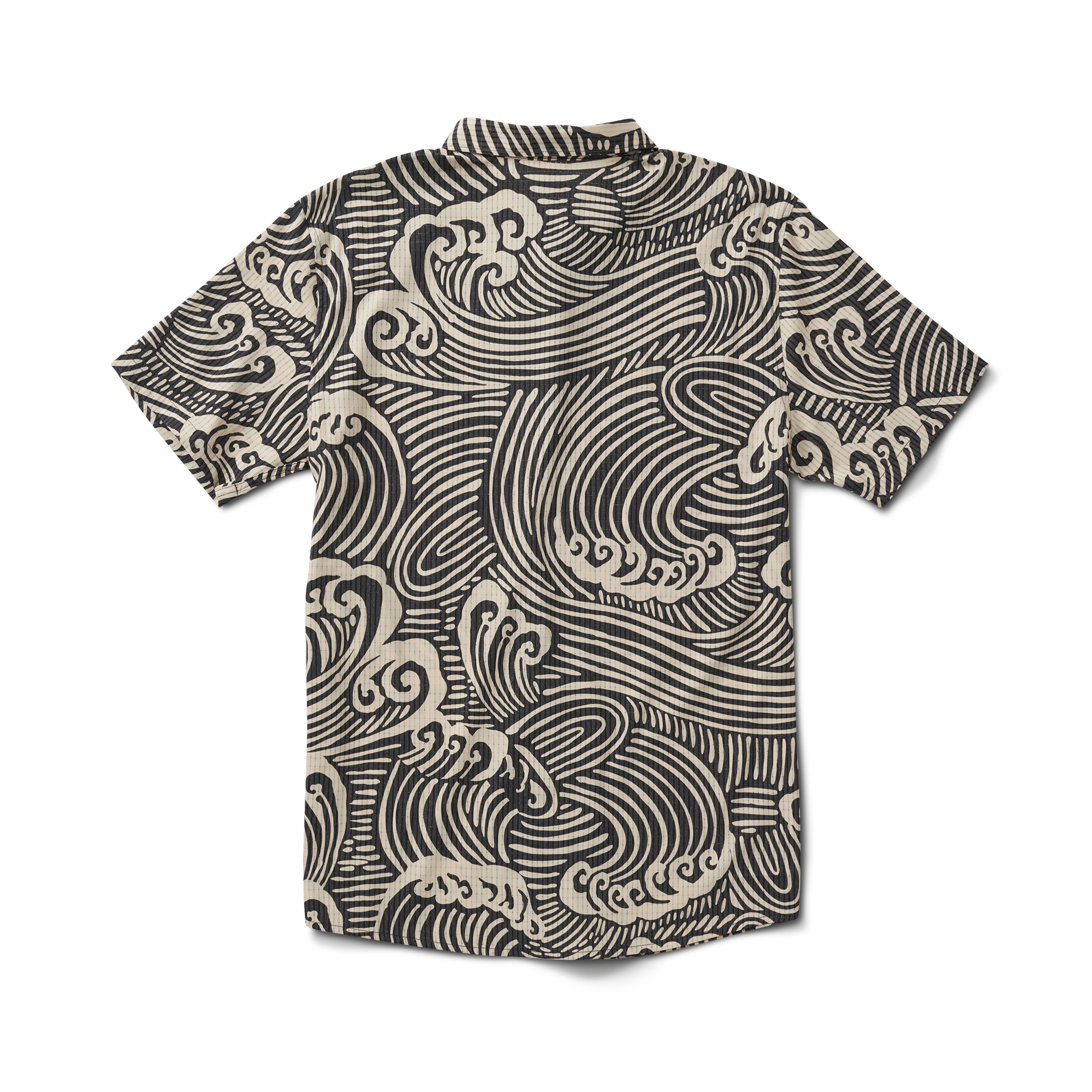 Bless Up Atmungsaktives Stretch-Shirt - Schwarz Wave