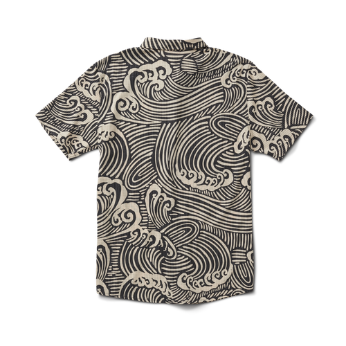 Bless Up Atmungsaktives Stretch-Shirt - Schwarz Wave