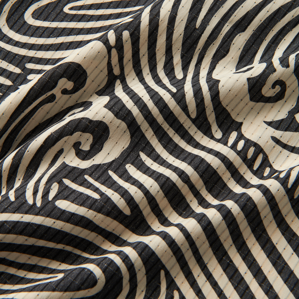 Bless Up Atmungsaktives Stretch-Shirt - Schwarz Wave