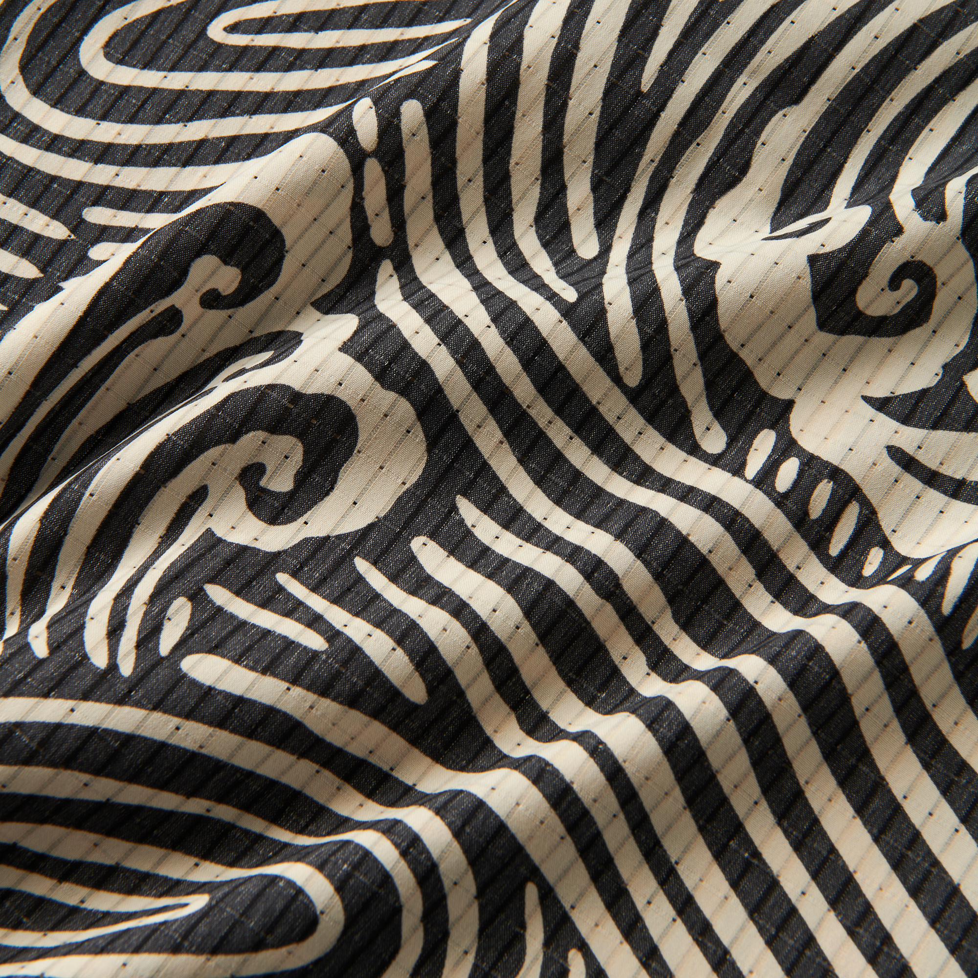 Bless Up Atmungsaktives Stretch-Shirt - Schwarz Wave