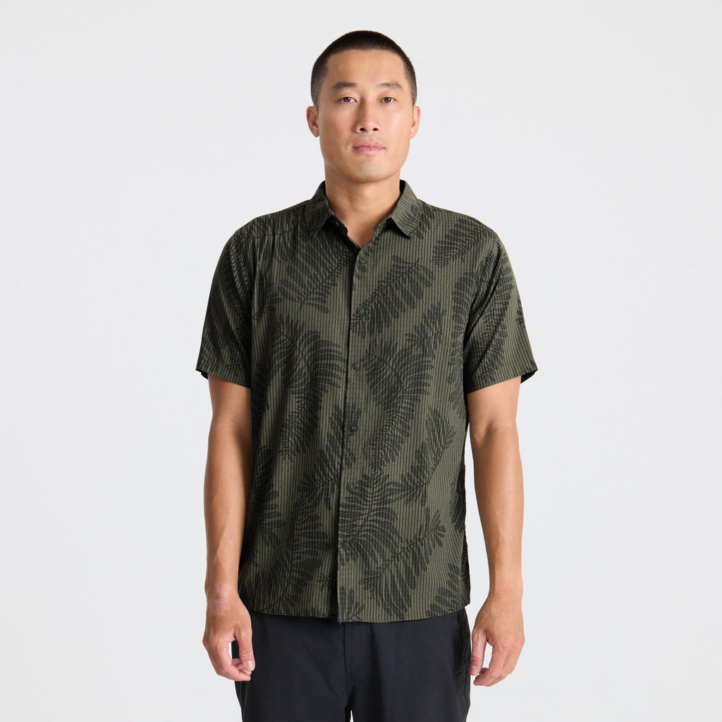 Bless Up Atmungsaktives Stretch-Shirt - Militär Kelp