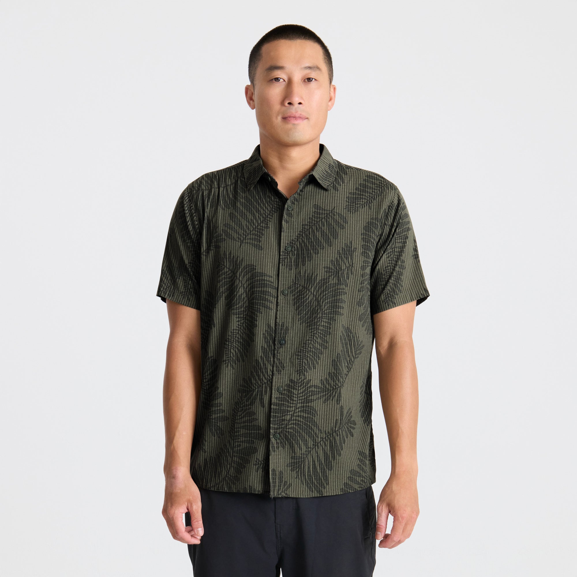 Bless Up Atmungsaktives Stretch-Shirt - Militär Kelp