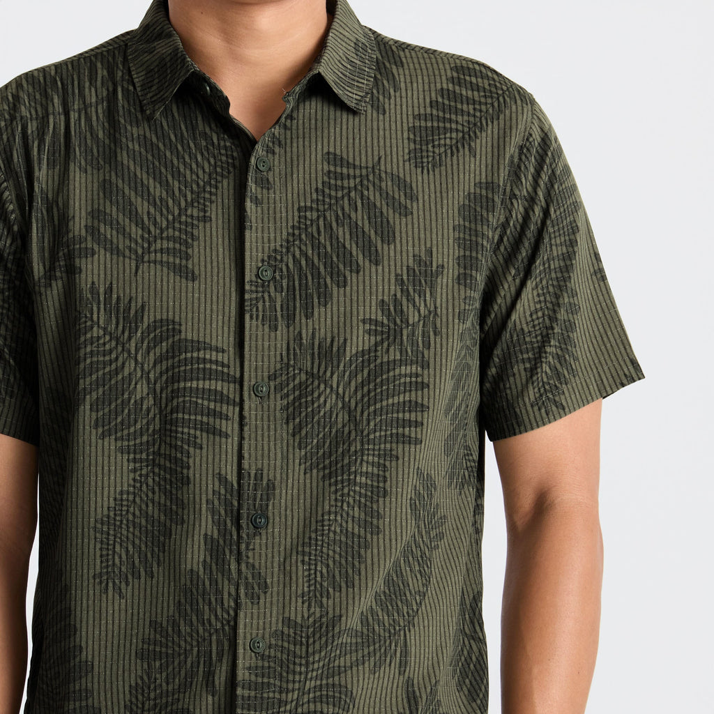 Bless Up Atmungsaktives Stretch-Shirt - Militär Kelp