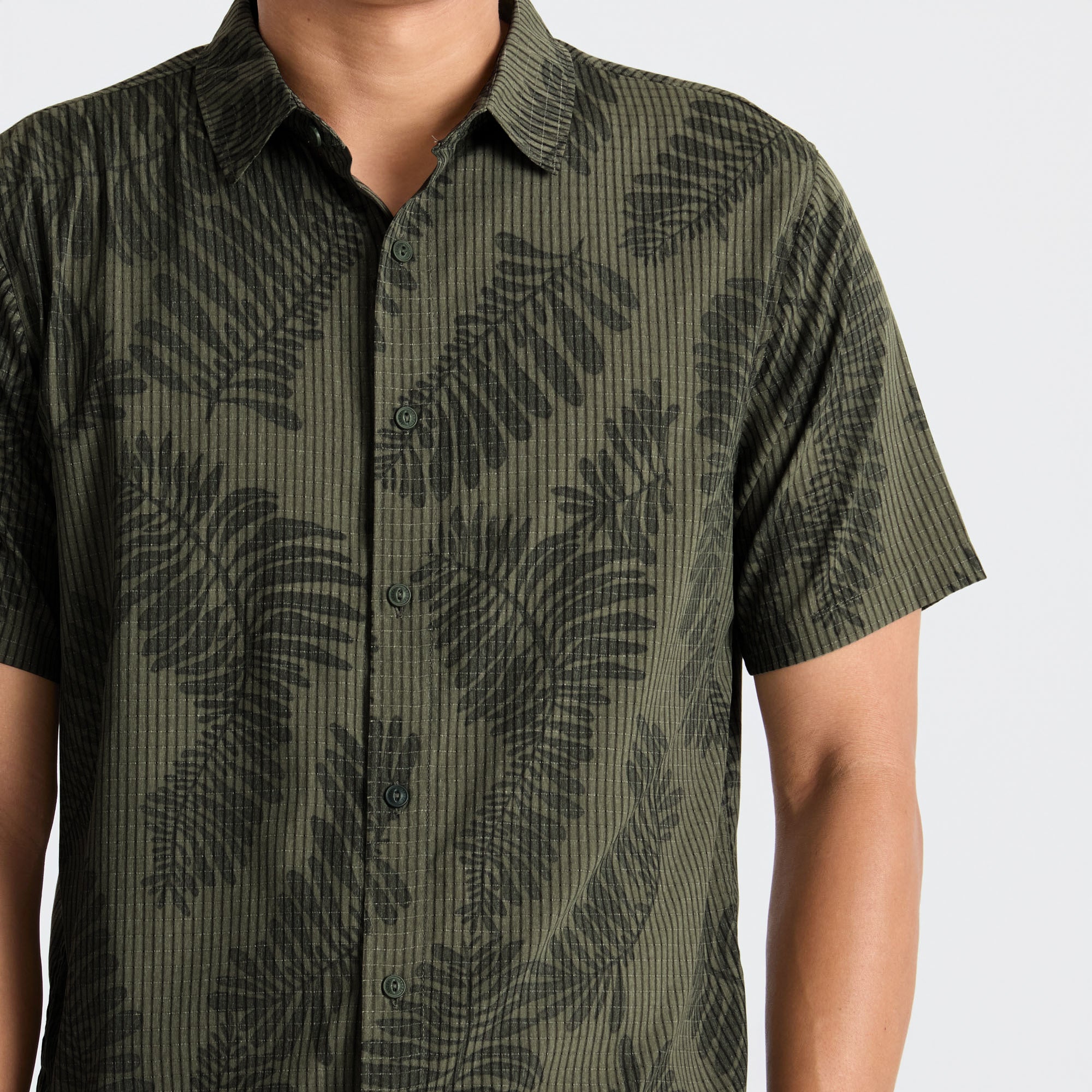 Bless Up Atmungsaktives Stretch-Shirt - Militär Kelp