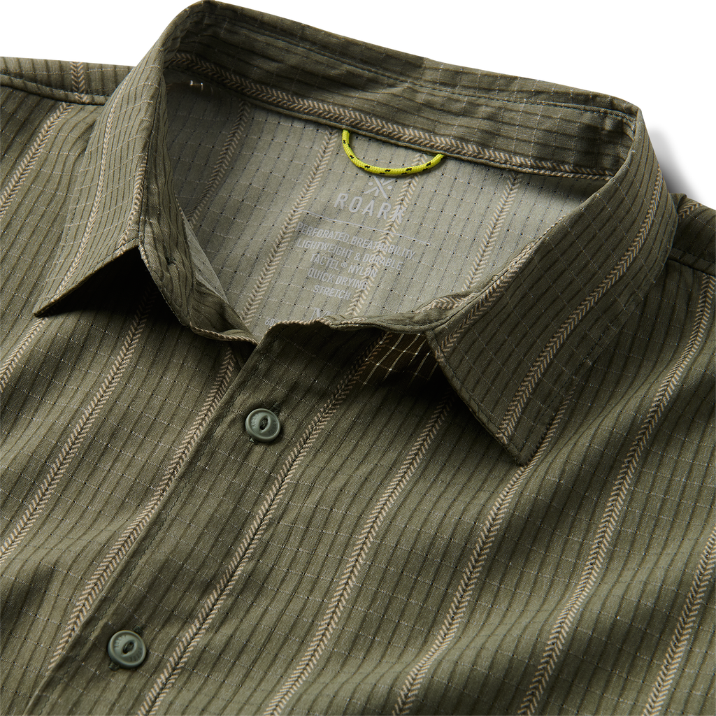 Bless Up Atmungsaktives Stretch-Shirt - Militärstreifen