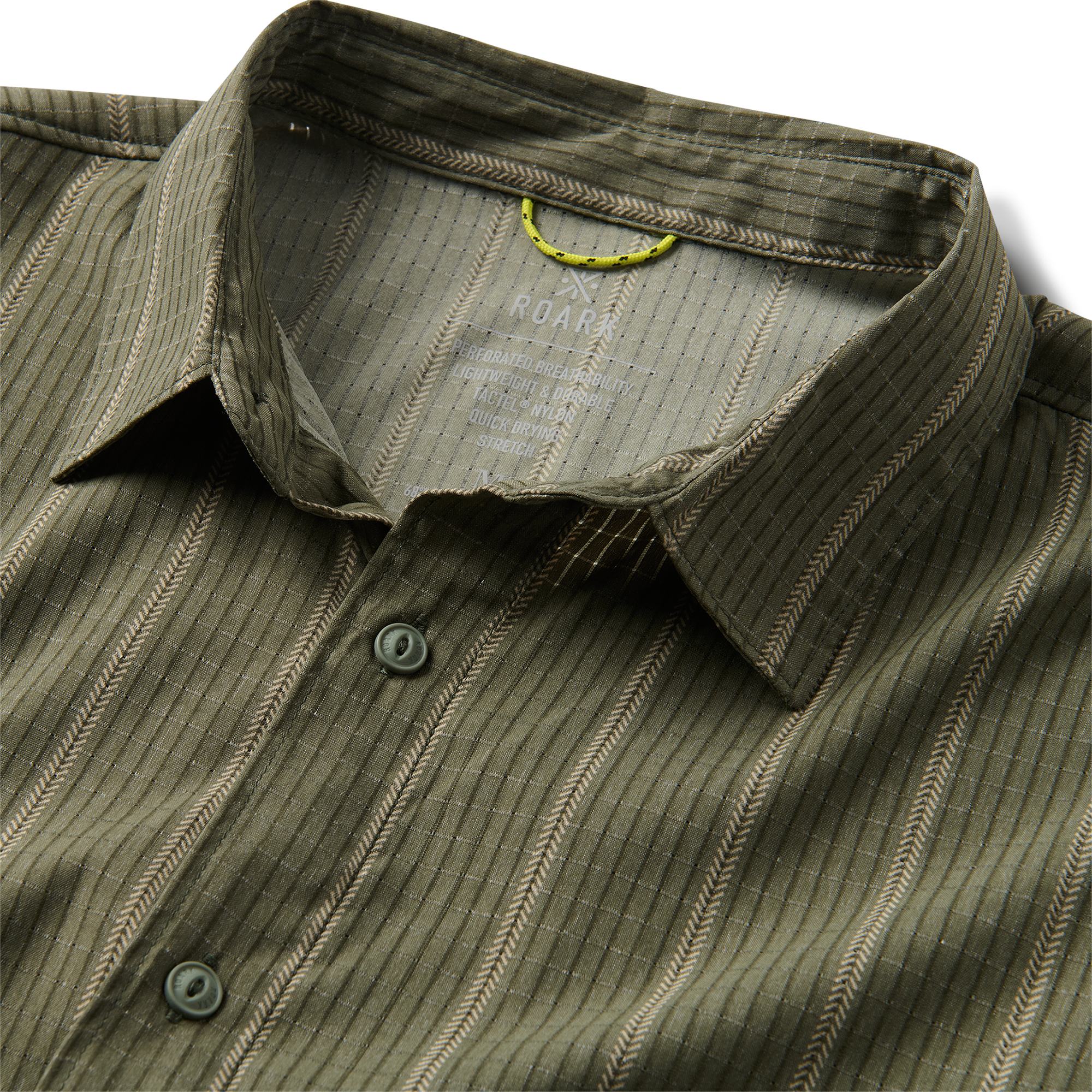 Bless Up Atmungsaktives Stretch-Shirt - Militärstreifen