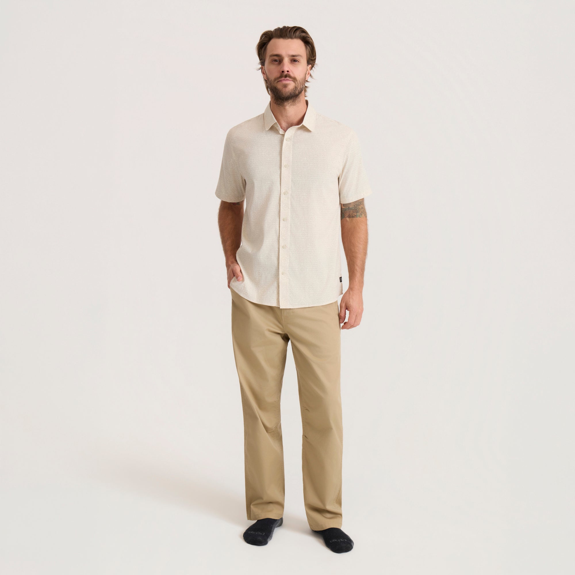 Bless Up Atmungsaktives Stretch-Shirt - Sand