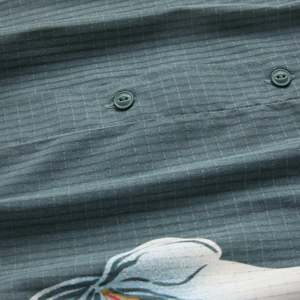 Bless Up Atmungsaktives Stretch-Shirt - Schiefergrün
