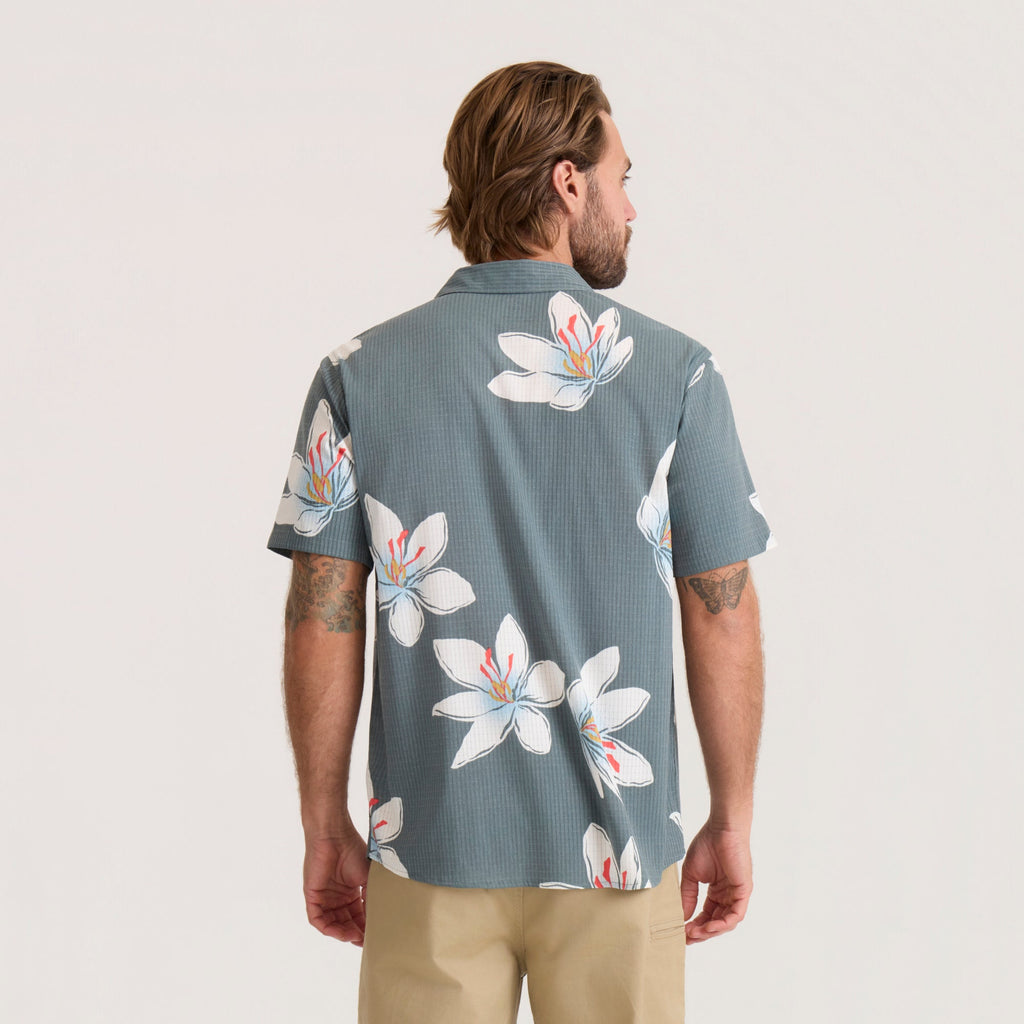 Bless Up Atmungsaktives Stretch-Shirt - Schiefergrün