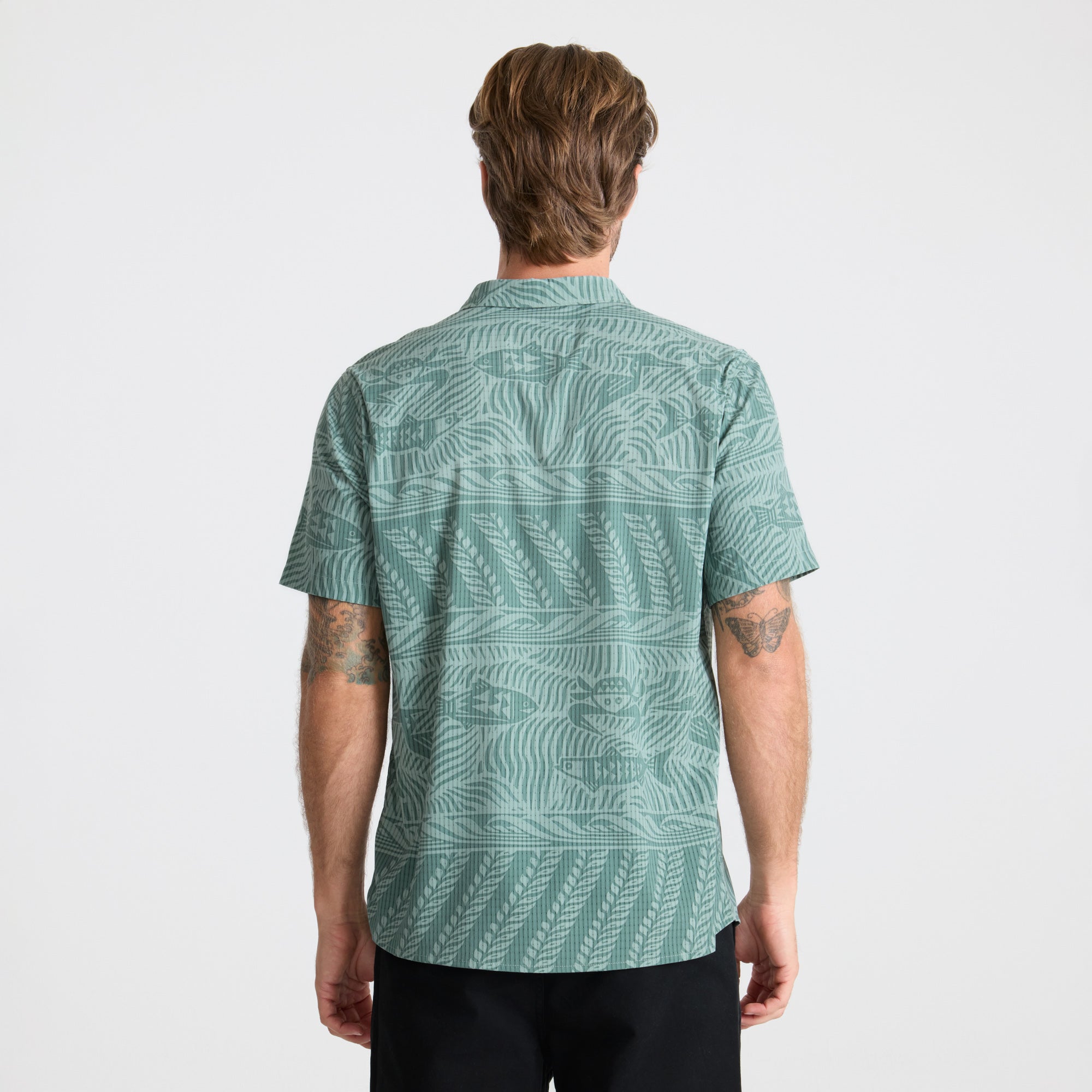 Bless Up Atmungsaktives Stretch-Shirt - Schiefergrün