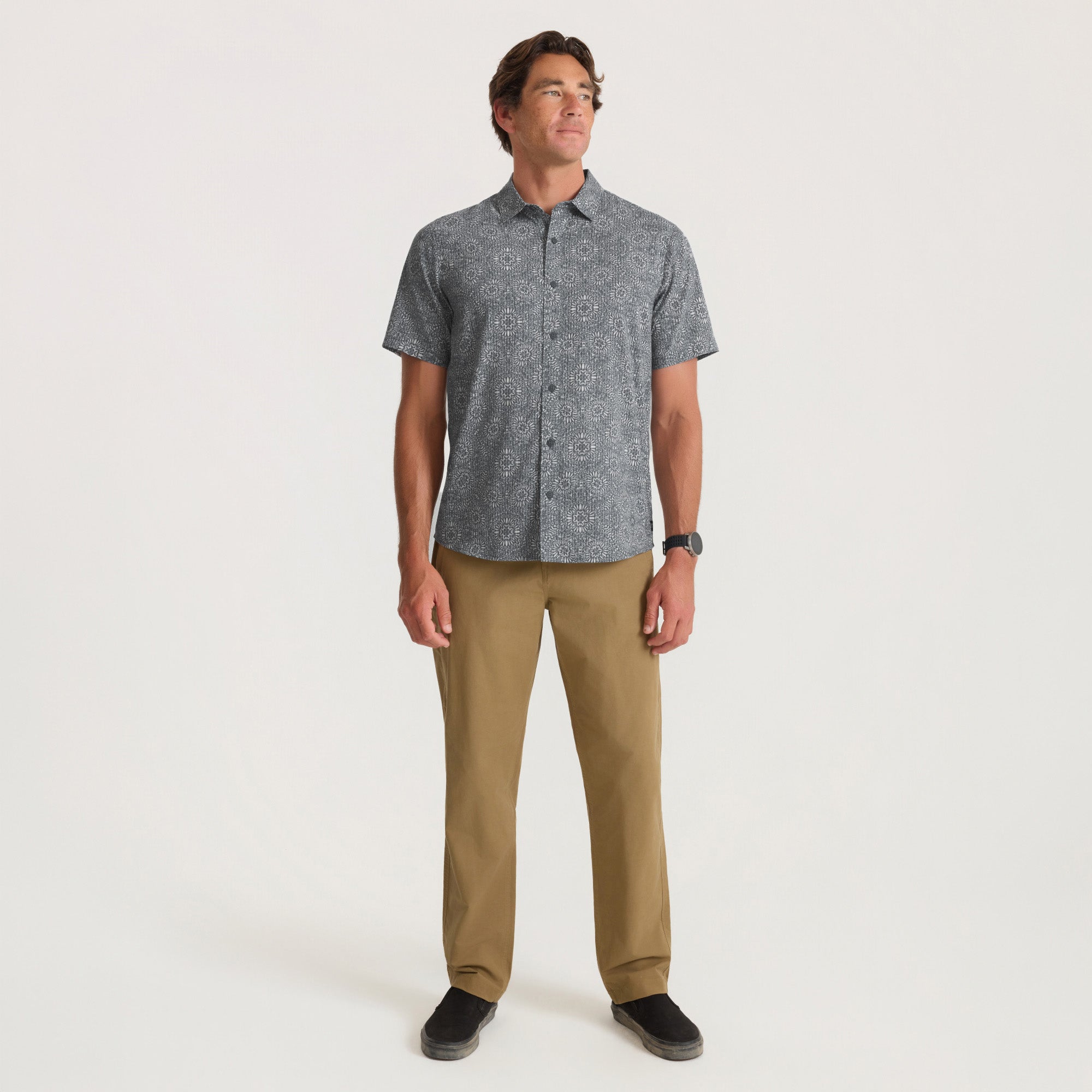 Bless Up Atmungsaktives Stretch-Shirt - Schiefergrau