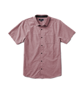 Well Worn Kurzarm Button Up Shirt - Wein