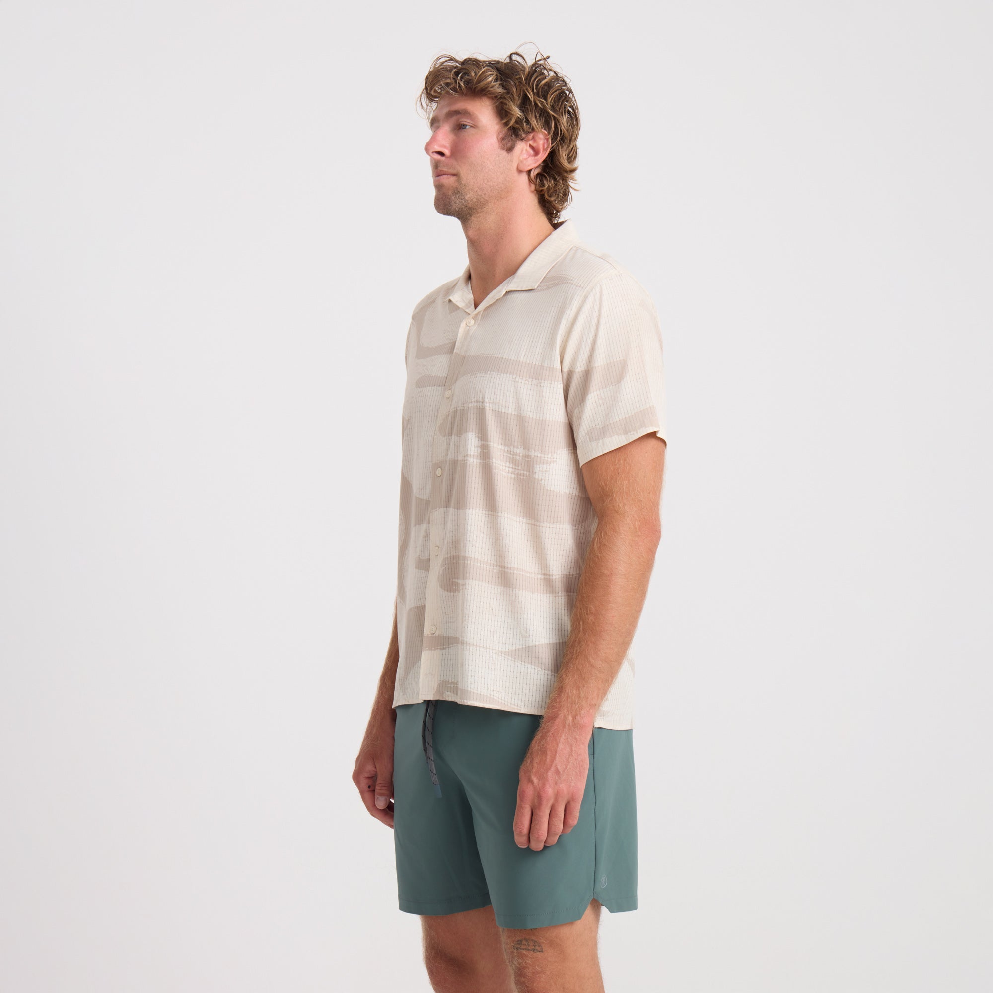 Bless Up Trail Button Up Shirt - Fossil