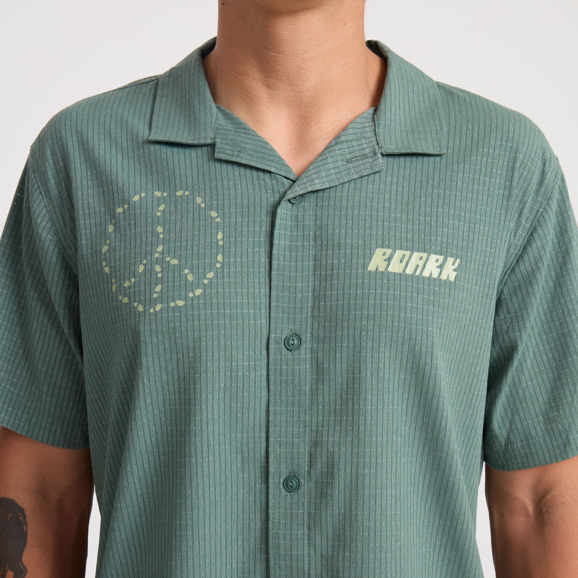 Bless Up Trail Button Up Shirt - Schiefergrün
