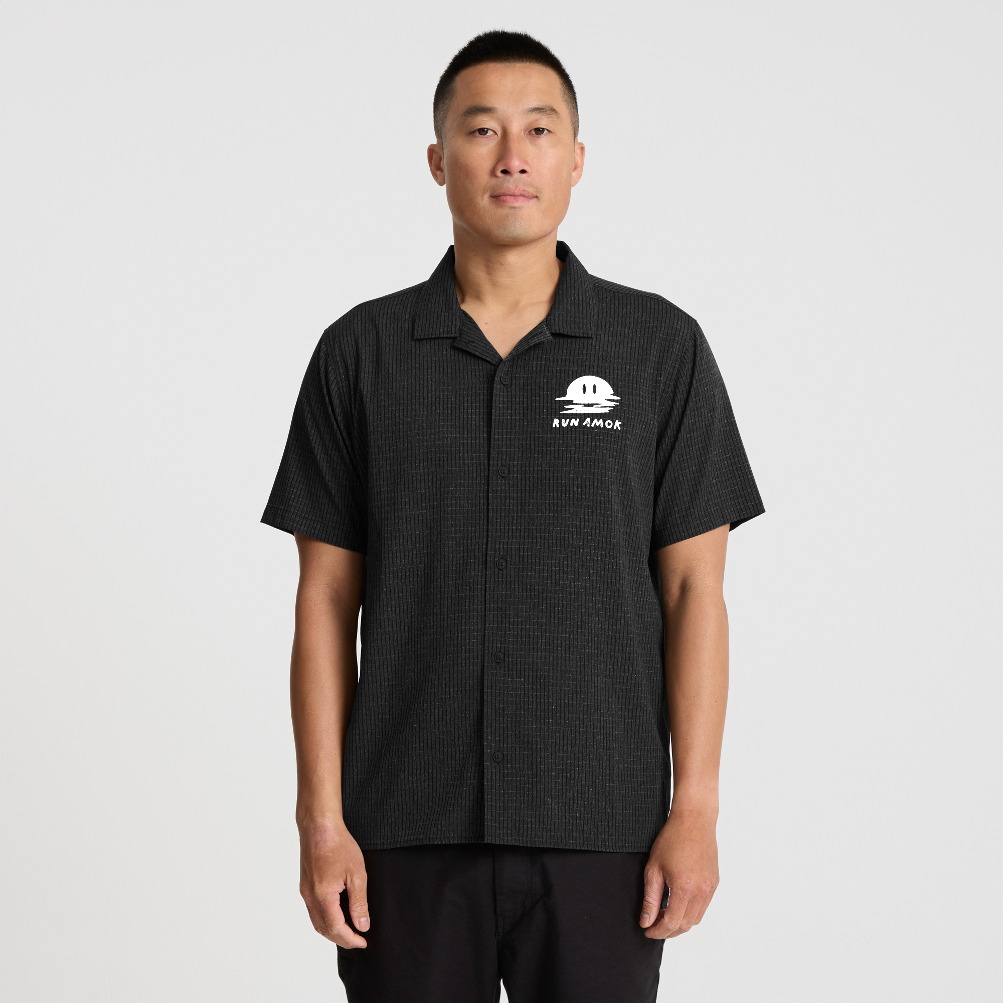 Bless Up Trail Button Up Shirt - Schwarz