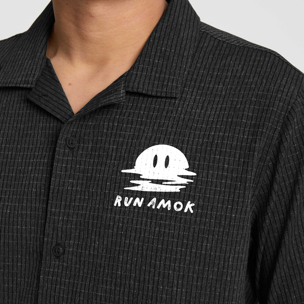 Bless Up Trail Button Up Shirt - Schwarz