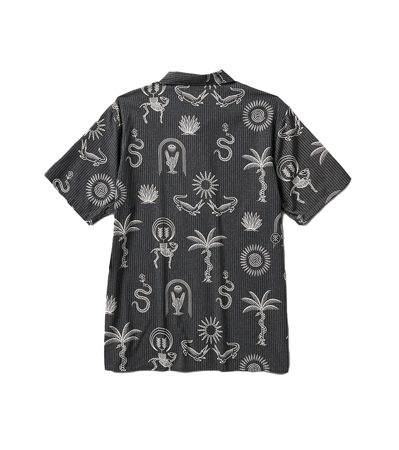 Bless Up Trail Button Up Shirt - Schwarz & Weiß