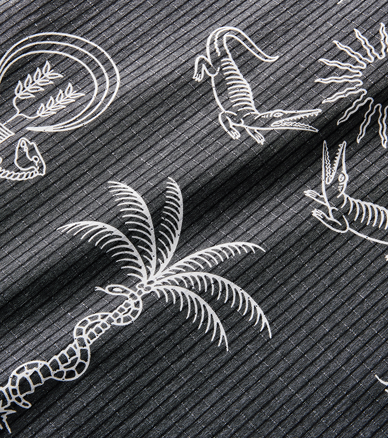 Bless Up Trail Button Up Shirt - Schwarz & Weiß