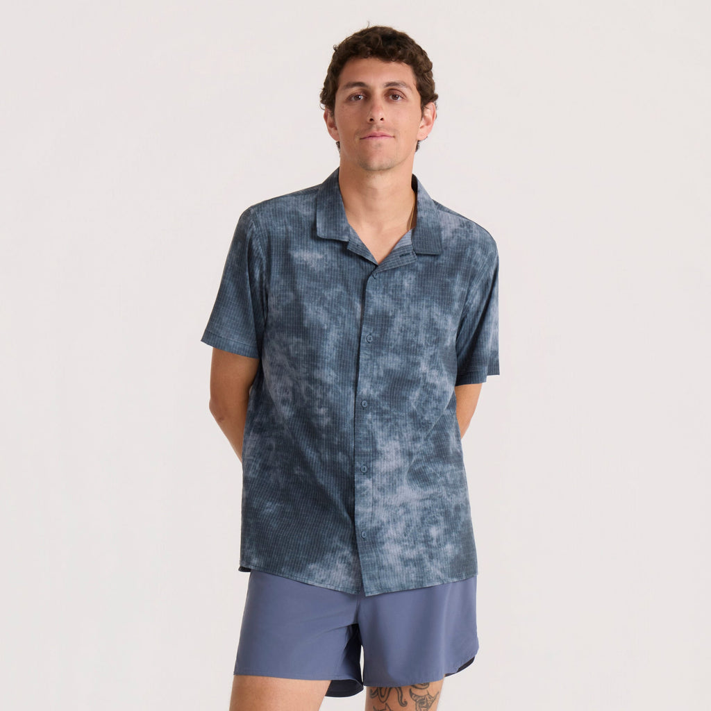 Bless Up Trail Button Up Shirt - Dark Schiefergrau