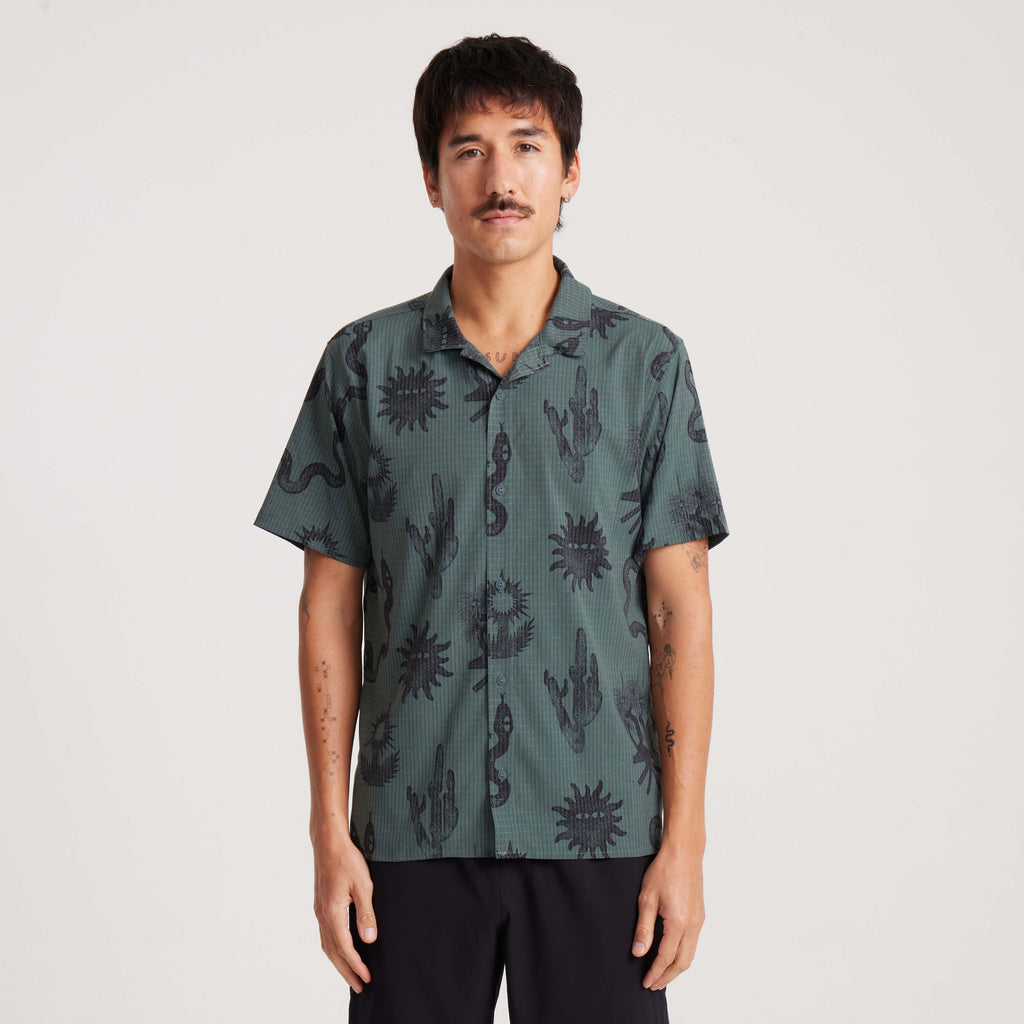 Bless Up Trail Button Up Shirt - Wald