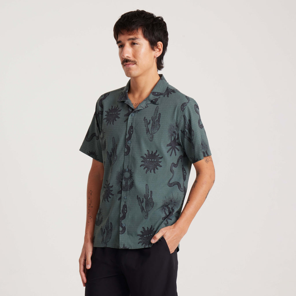 Bless Up Trail Button Up Shirt - Wald