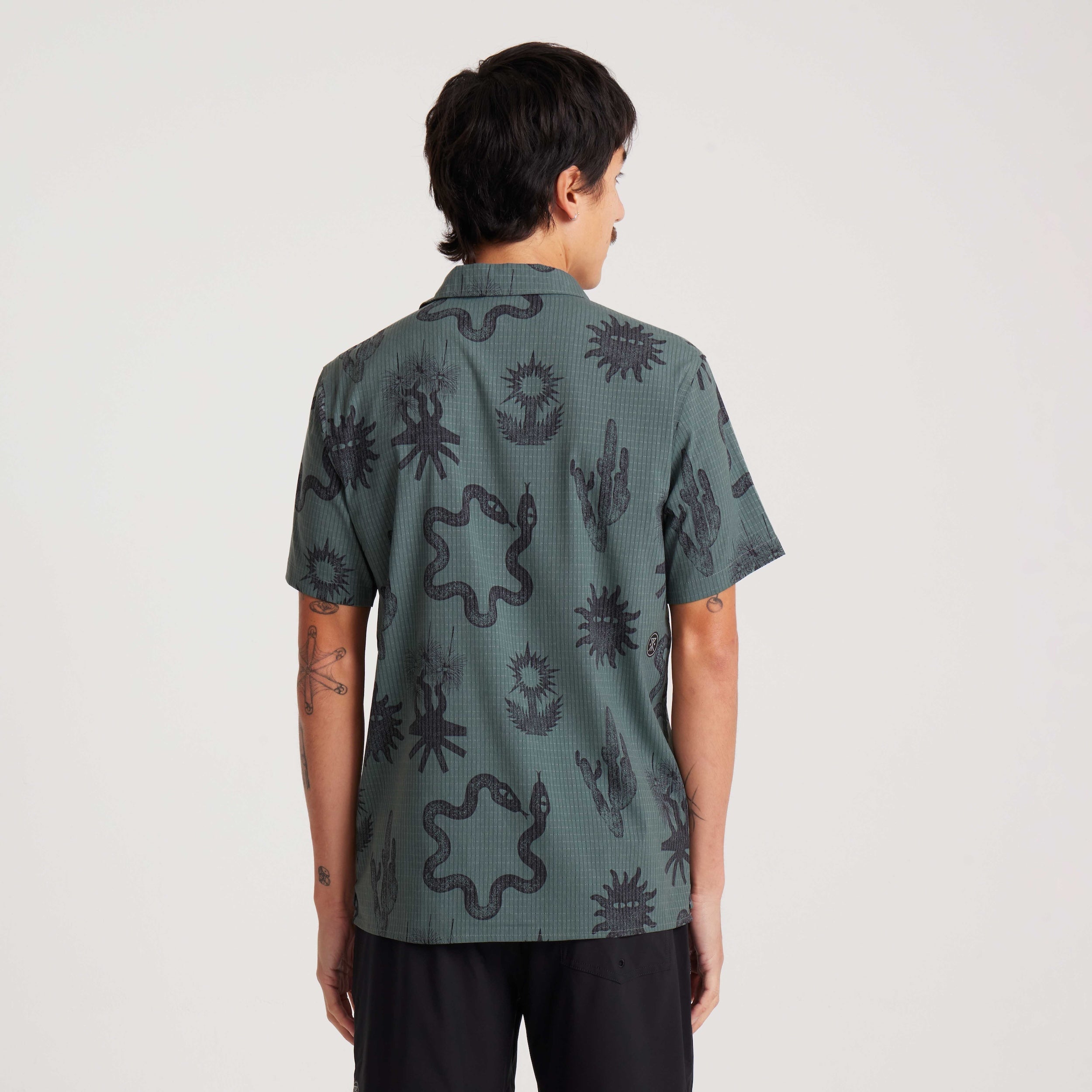 Bless Up Trail Button Up Shirt - Wald
