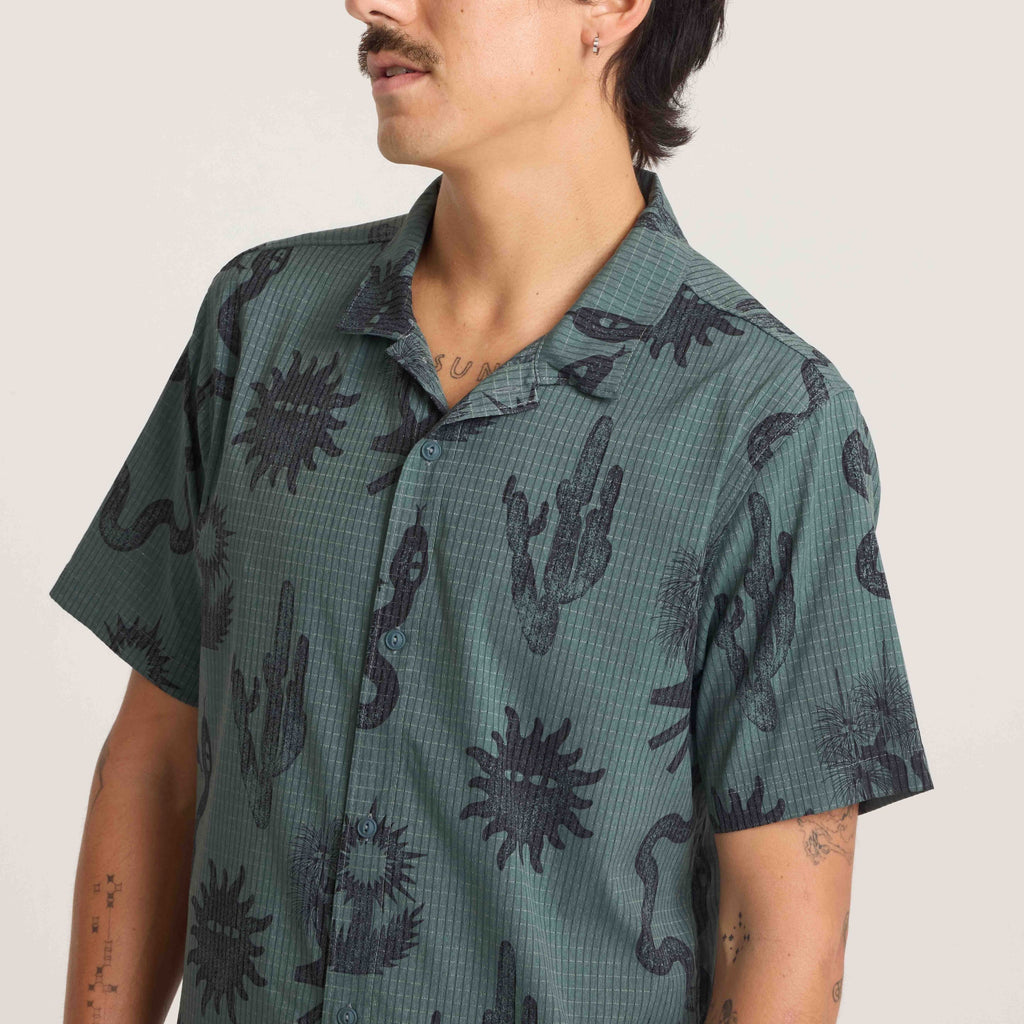 Bless Up Trail Button Up Shirt - Wald
