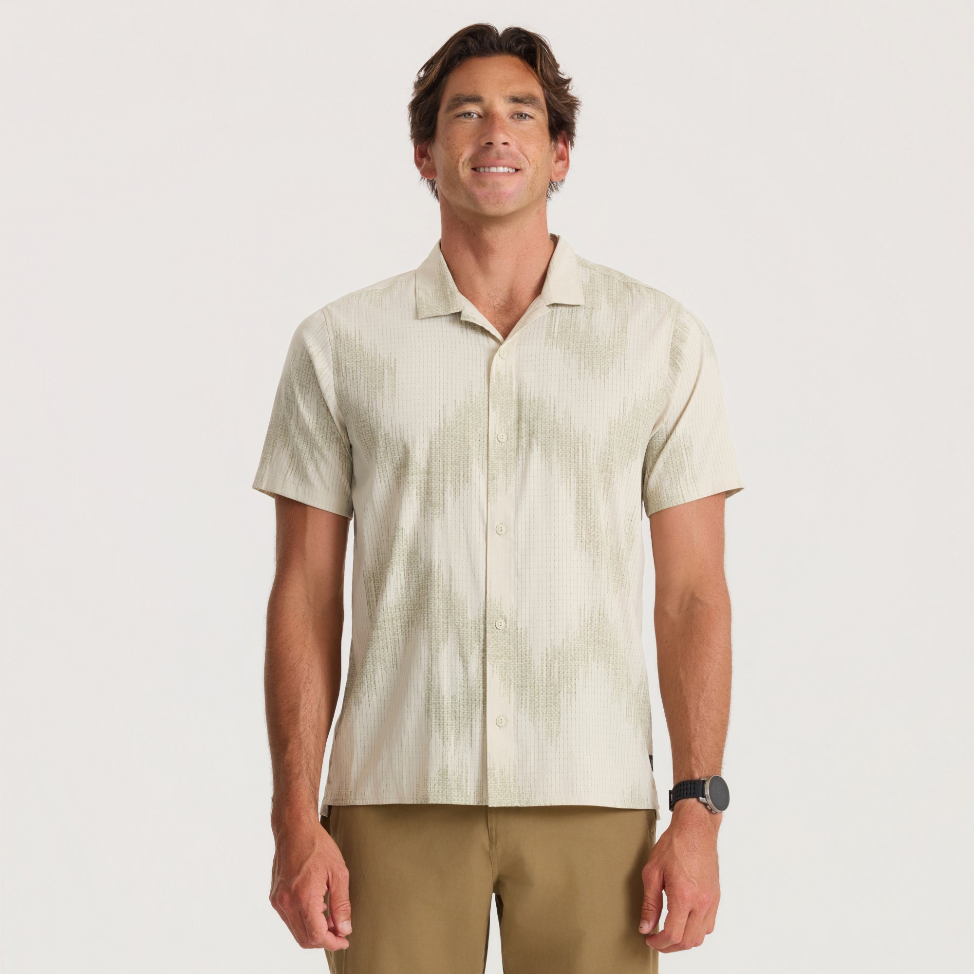Bless Up Trail Button Up Shirt - Sand