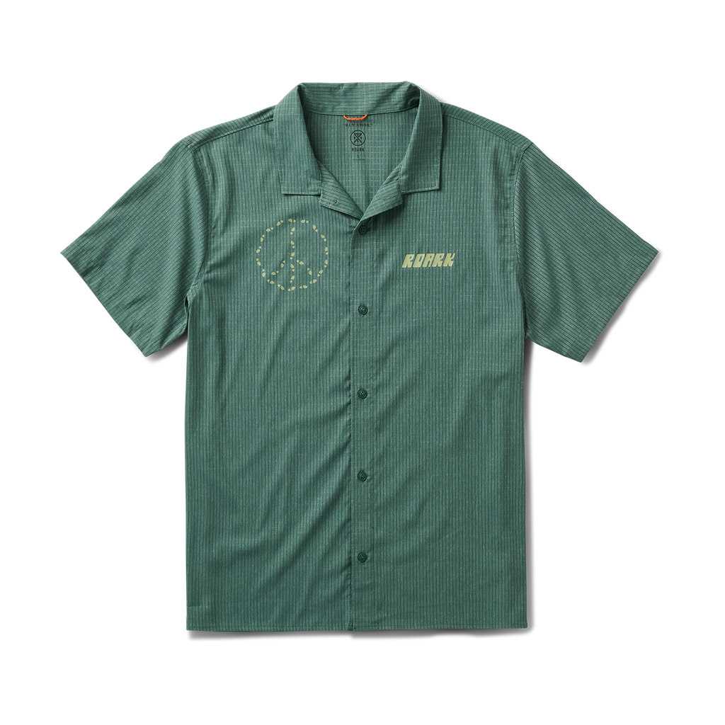 Bless Up Trail Button Up Shirt - Schiefergrün
