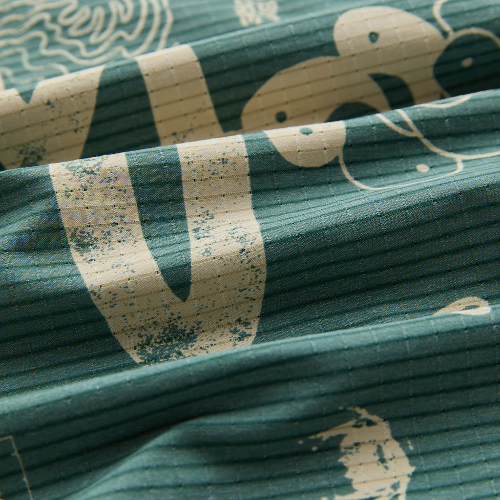 Bless Up Trail Button Up Shirt - Schiefergrün / Hellbraun