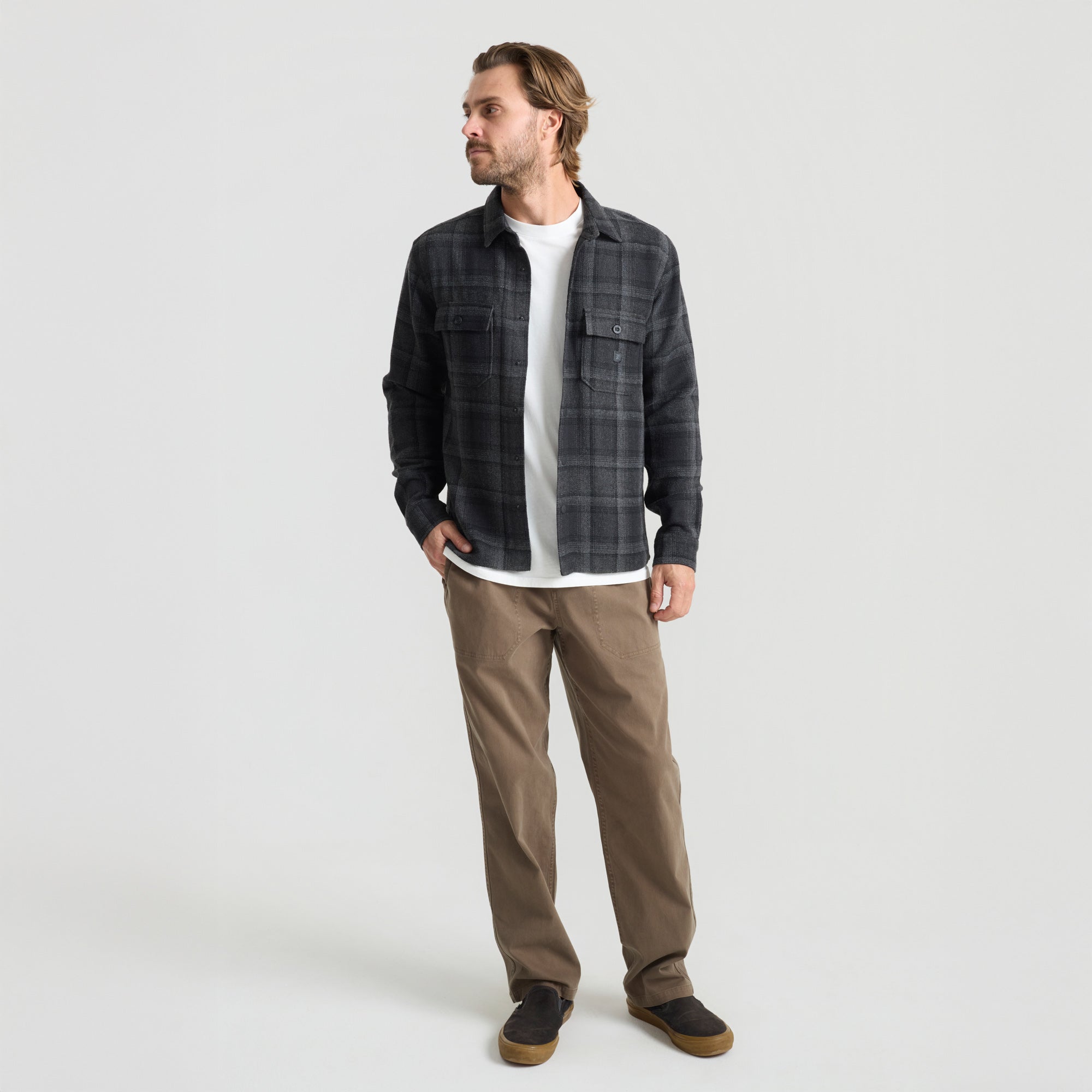 Nordsman Flannel — Schwarz Heather