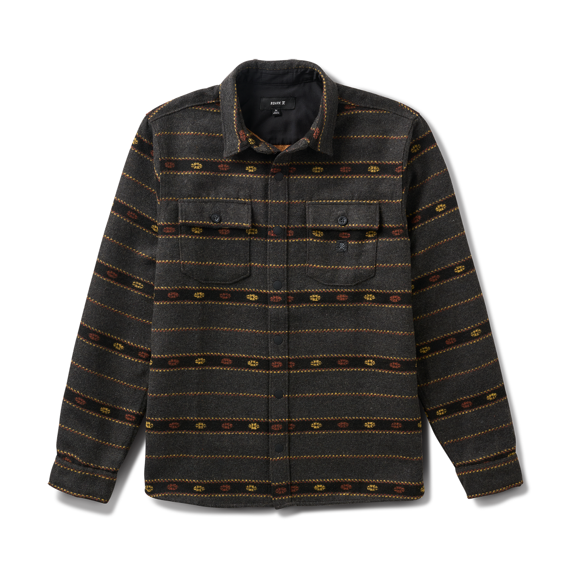 Nordsman Langarm Flannel — Onyx