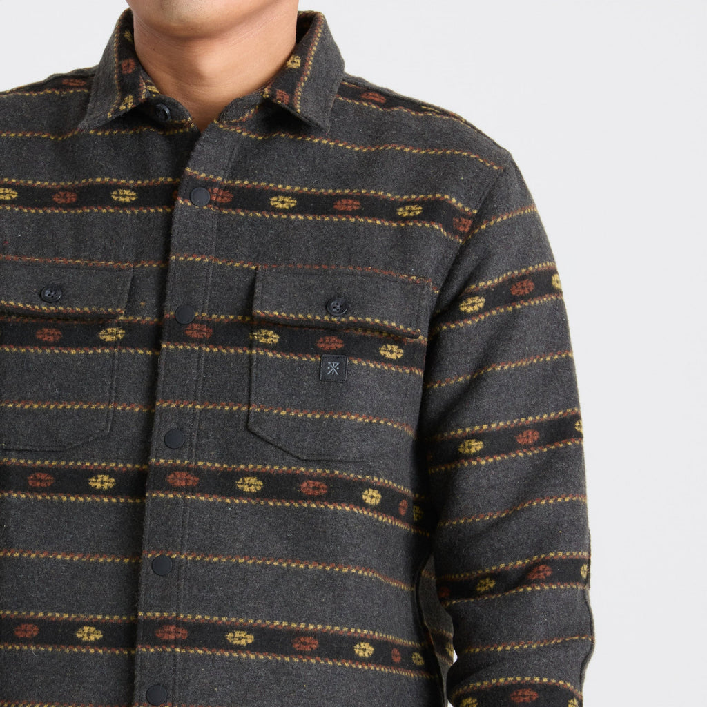 Nordsman Langarm Flannel — Onyx