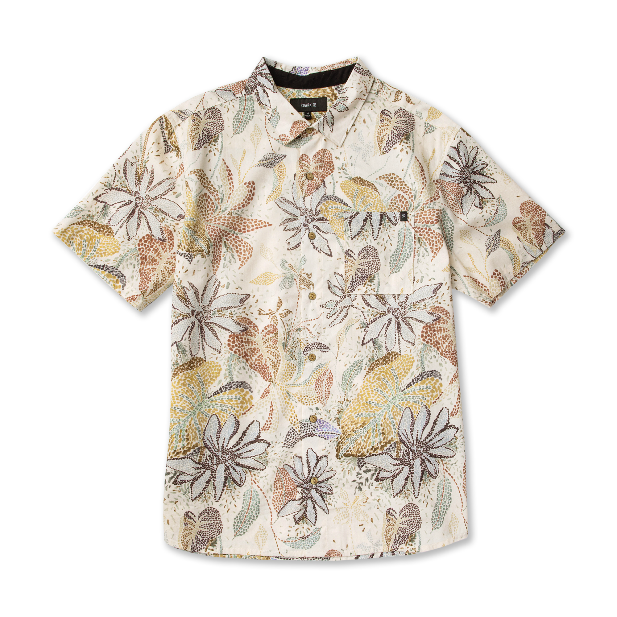 Journey Kurzarm Button Up Shirt für Elfenbein
