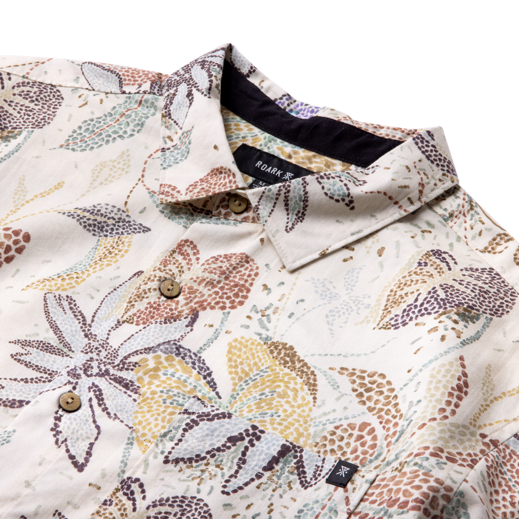 Journey Kurzarm Button Up Shirt für Elfenbein