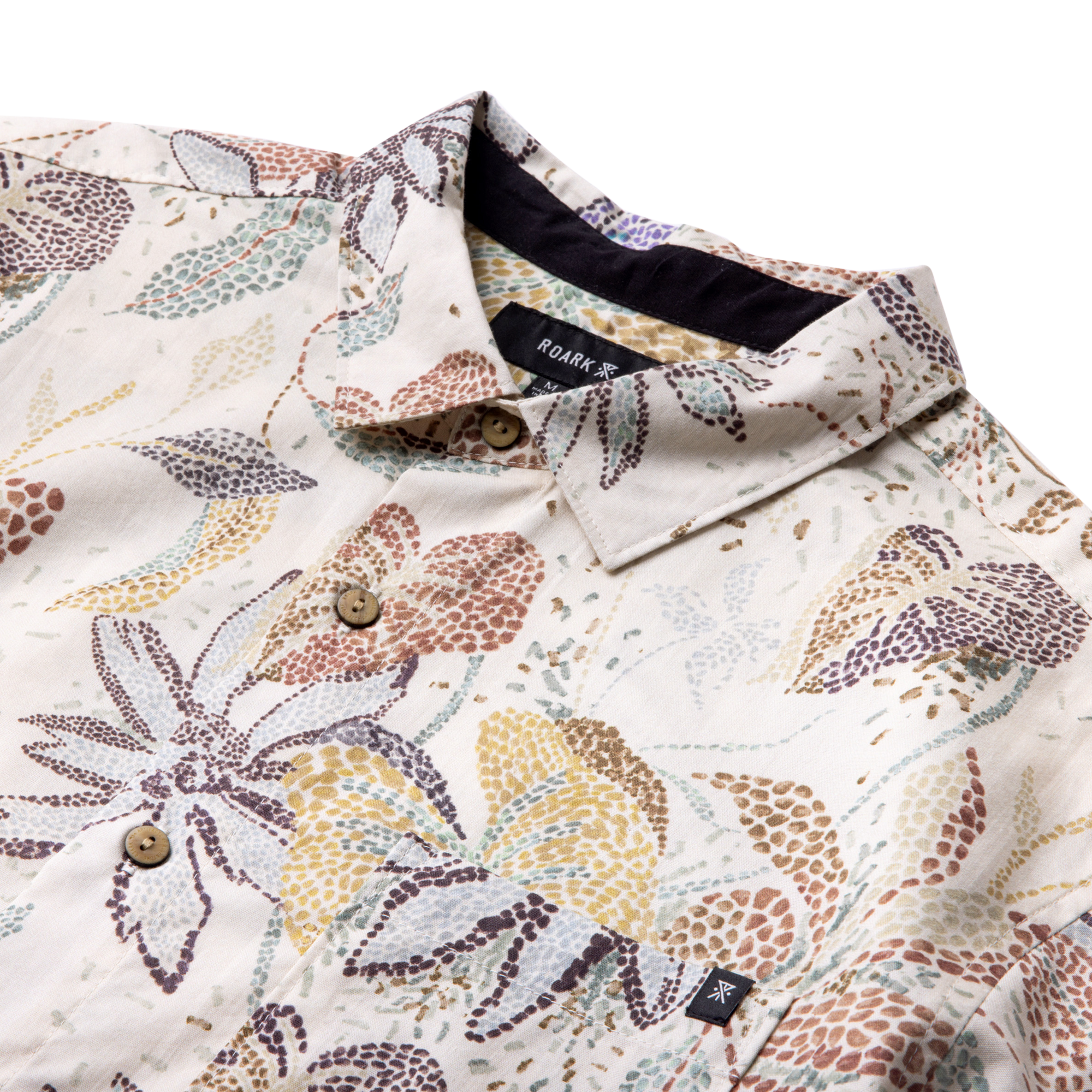 Journey Kurzarm Button Up Shirt für Elfenbein