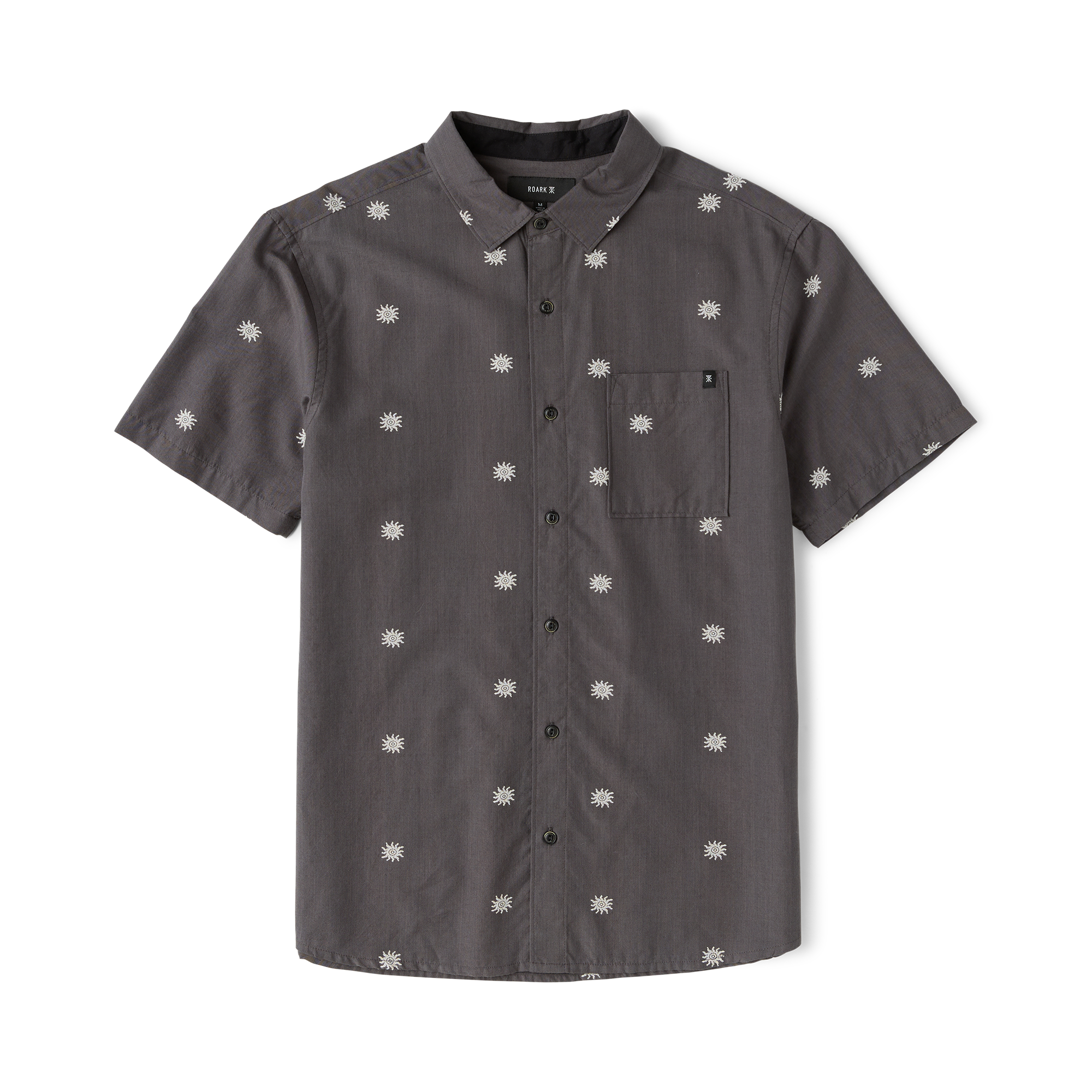 Journey Kurzarm Button Up Shirt - Kohle