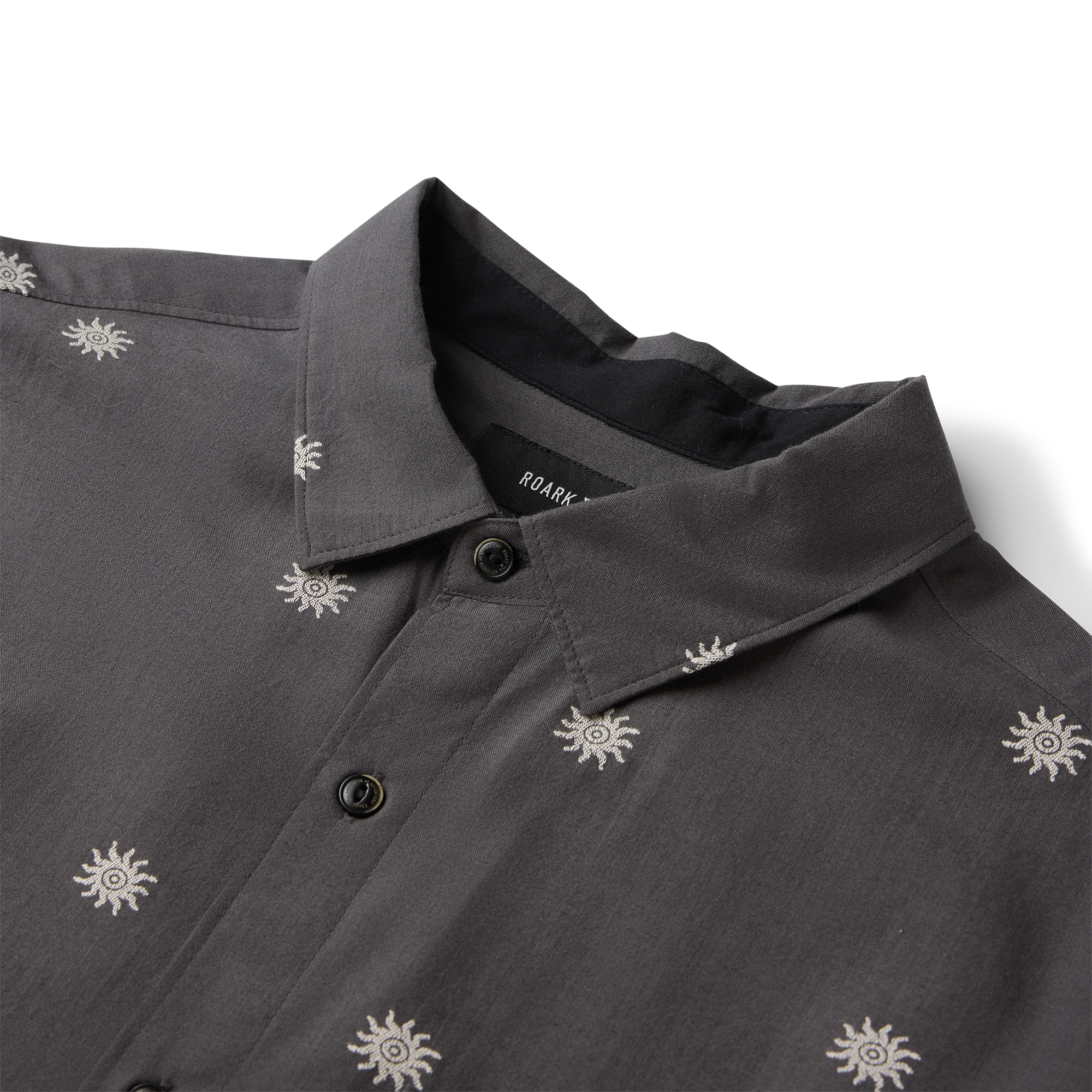 Journey Kurzarm Button Up Shirt - Kohle