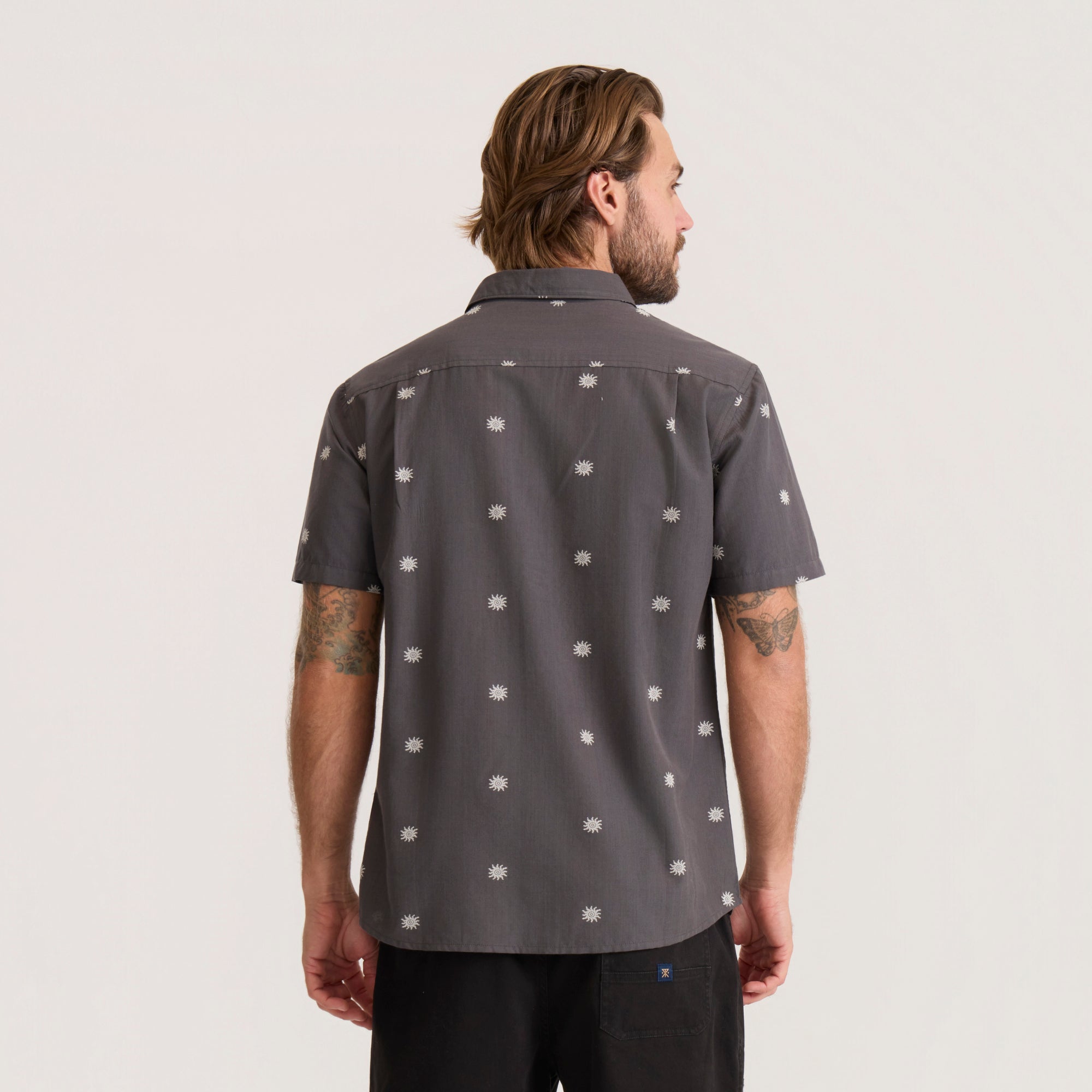 Journey Kurzarm Button Up Shirt - Kohle