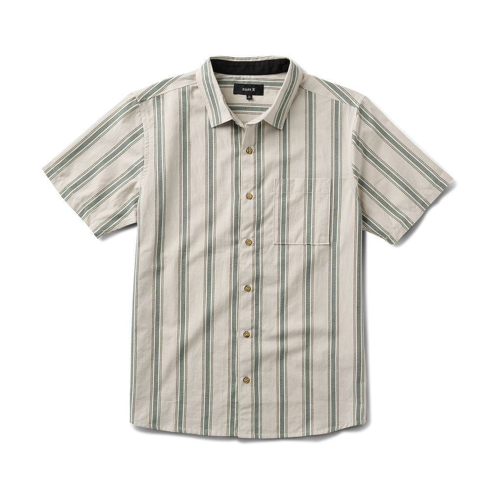 Journey Kurzarm Button Up Shirt für Dusty Grün