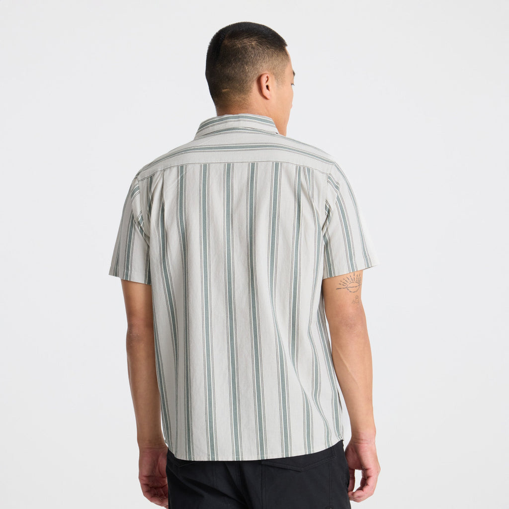 Journey Kurzarm Button Up Shirt für Dusty Grün