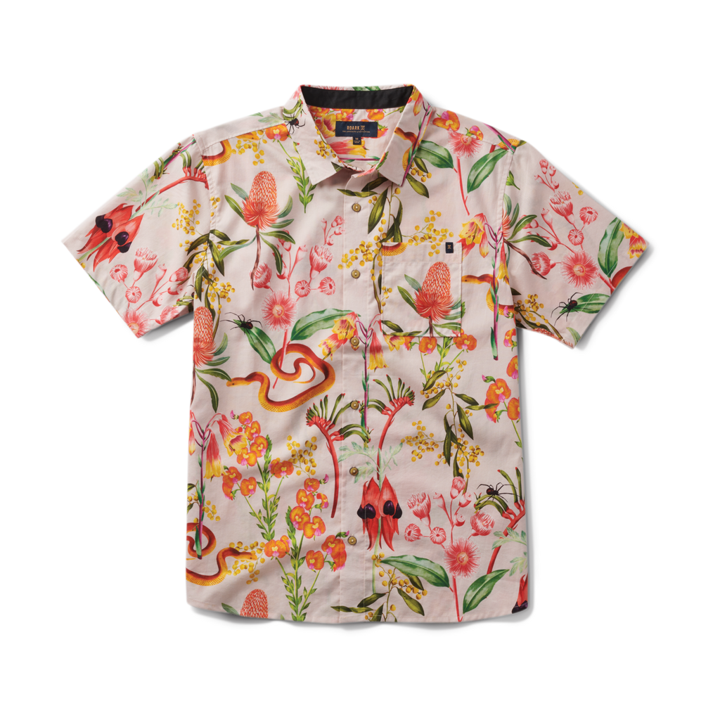 Journey Kurzarm Button Up Shirt - Dusty Violet