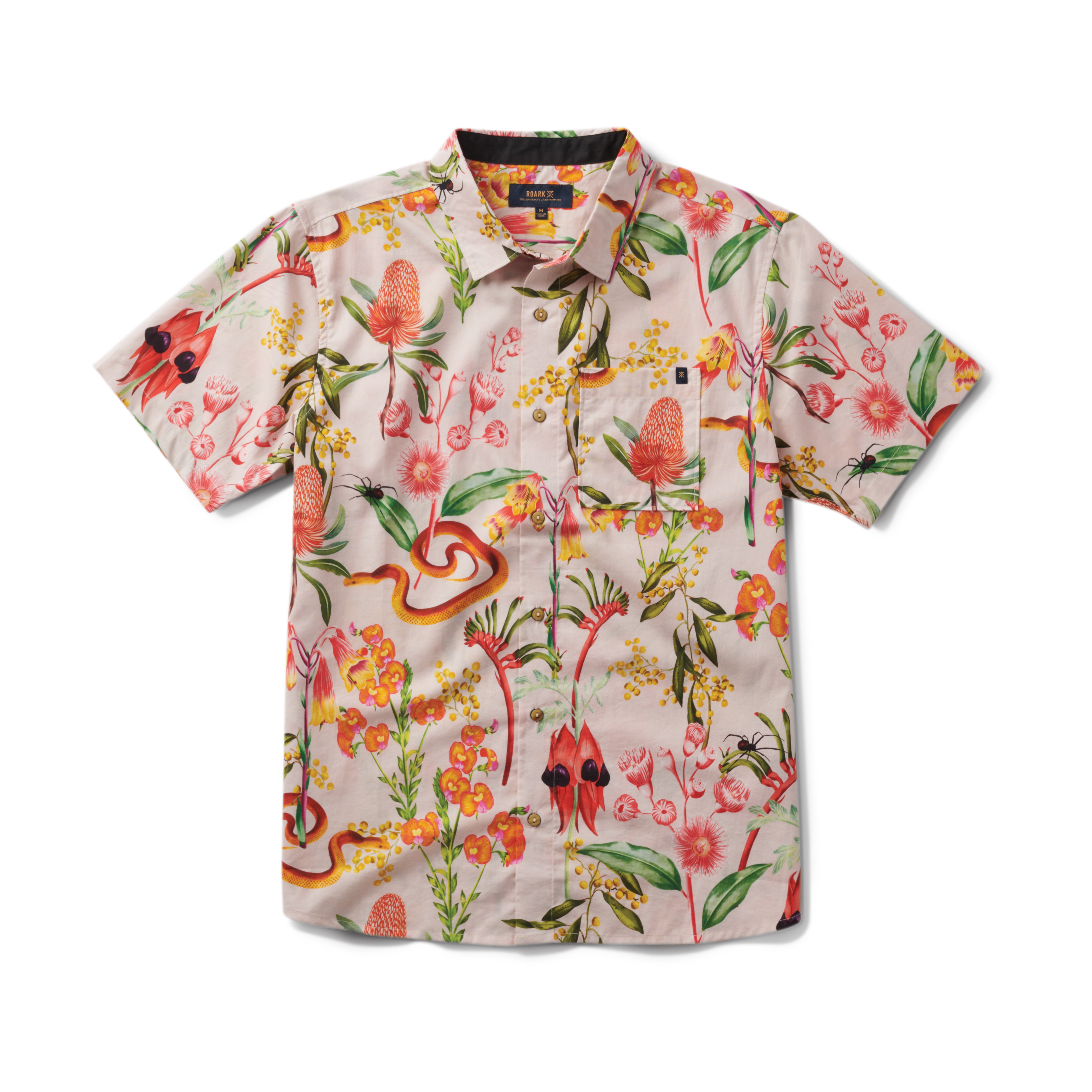 Journey Kurzarm Button Up Shirt - Dusty Violet