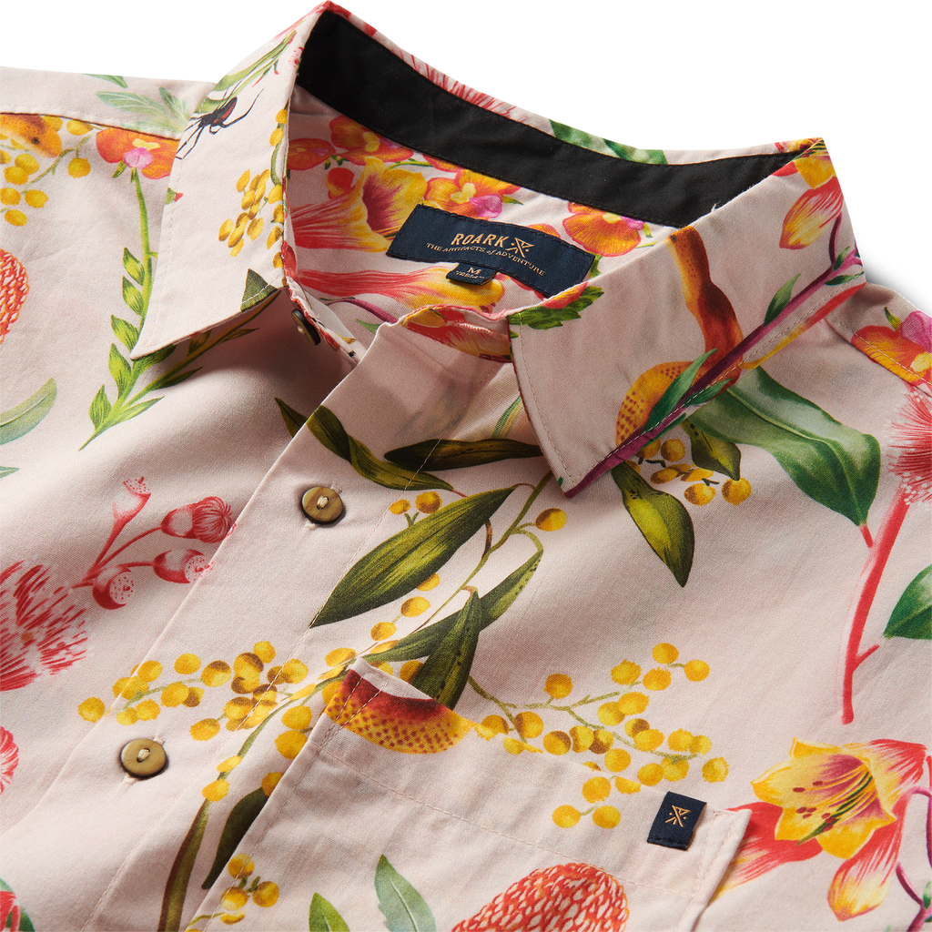 Journey Kurzarm Button Up Shirt - Dusty Violet