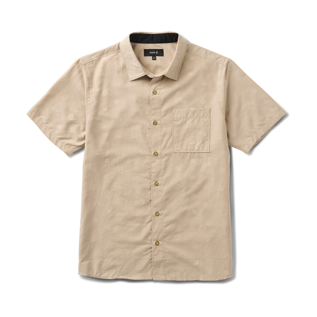 Journey Kurzarm Button Up Shirt - Fossil