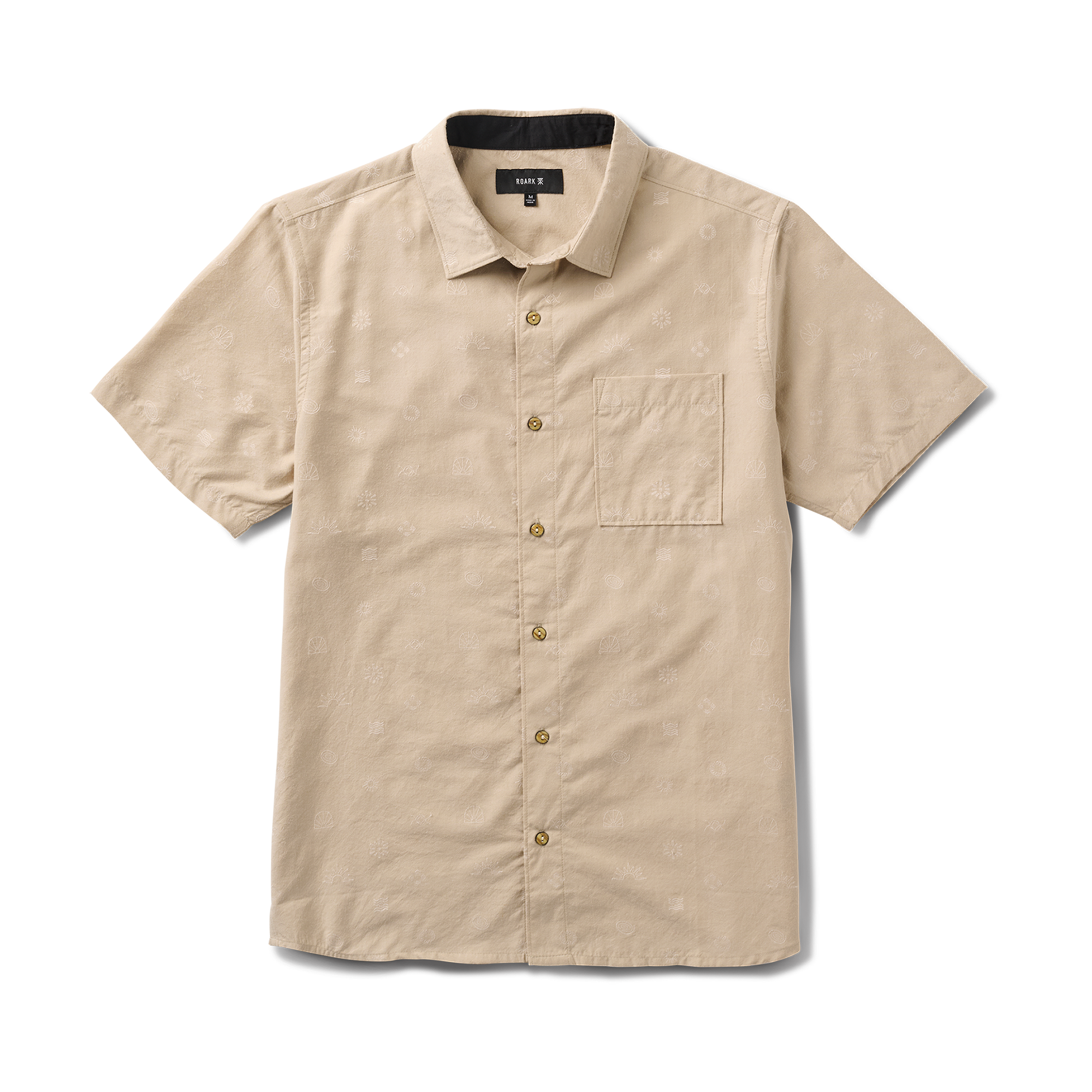 Journey Kurzarm Button Up Shirt - Fossil